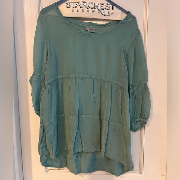 Tianello Tia Georgette Shelby Blouse Womens Size Small - Picture 6 of 8